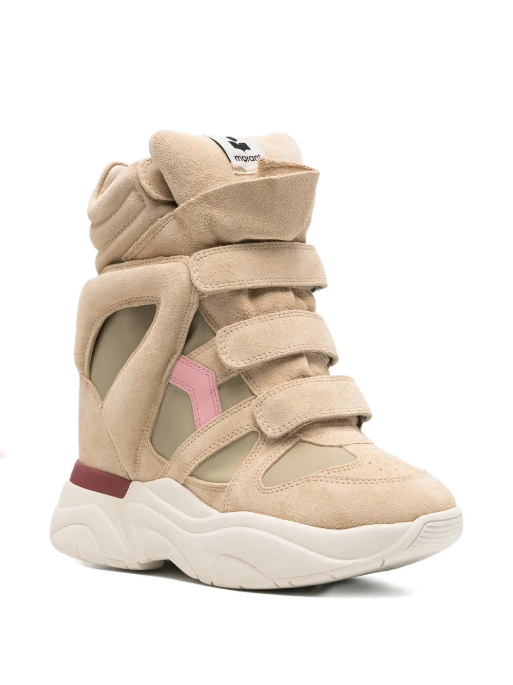 Ботильоны на платформе с застежками на липучках Isabel Marant, нейтральный — фото 2