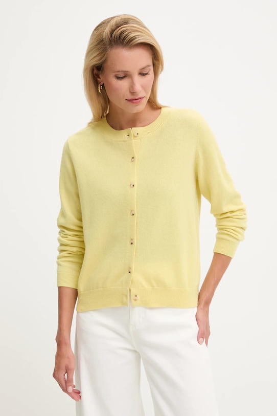 

Кардиган из мериносовой шерсти Answear.Lab, желтый