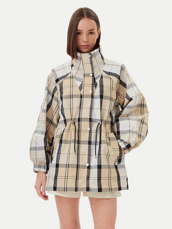 

Куртка-Дождевик стандартного кроя Suri Checked LSP0224BE12 Barbour, бежевый
