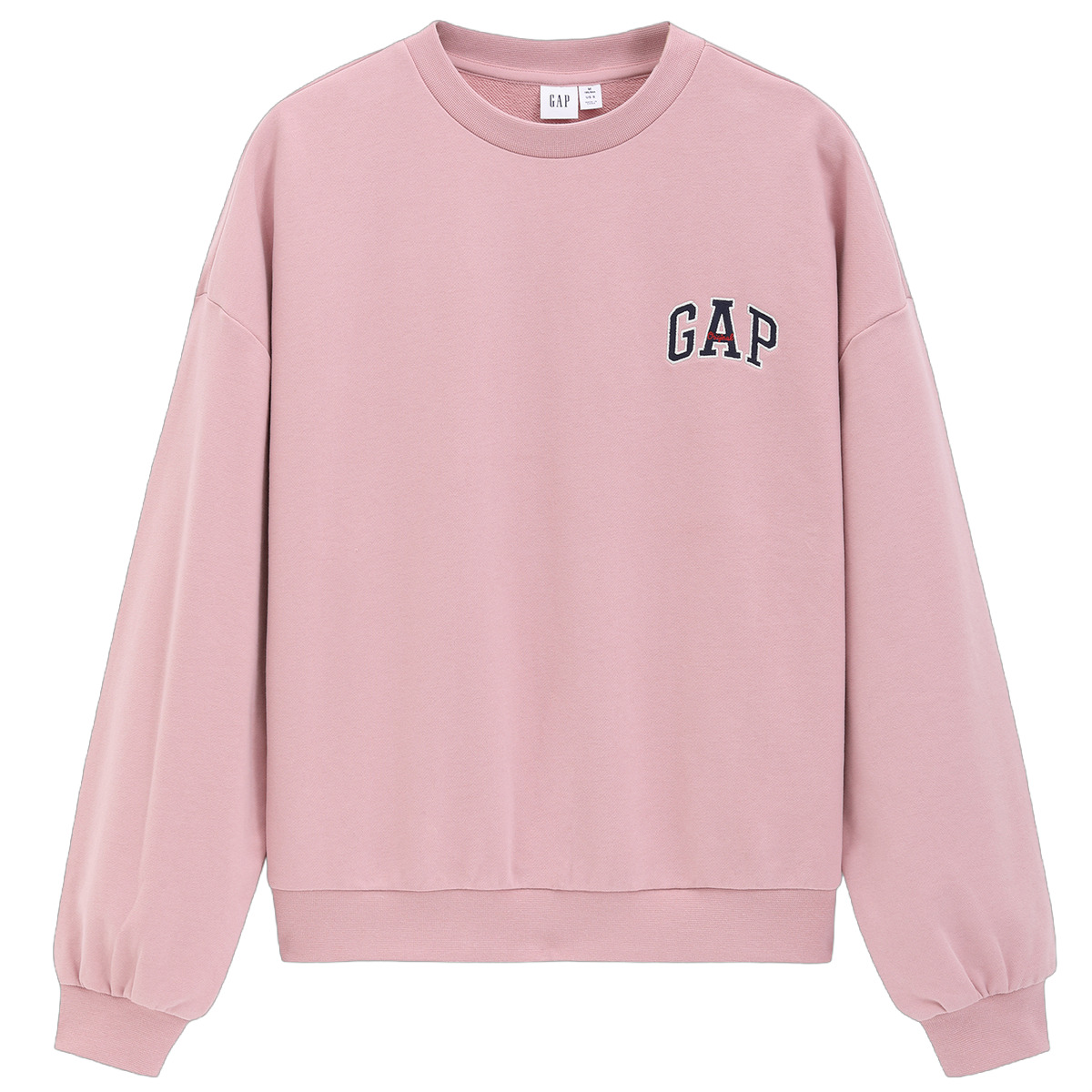 Свитшот Women's Crew Neck Moderate Others GAP, айвори белый — фото 3