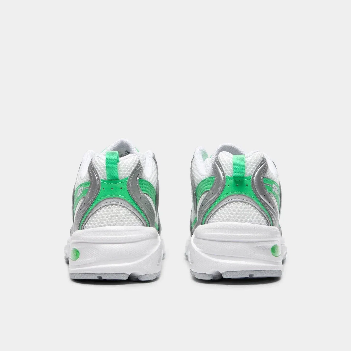 Кроссовки New Balance 530 U530APL, серебристо-зеленые, повседневная обувь, SHOP173 — фото 4