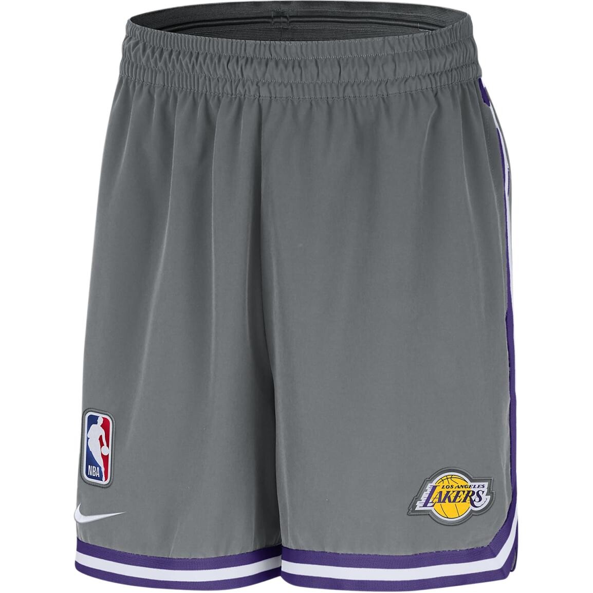 

Баскетбольные шорты DRI-FIT NBA мужские пепельно-серые/фиолетовые/белые Nike, серый/фиолетовый/белый