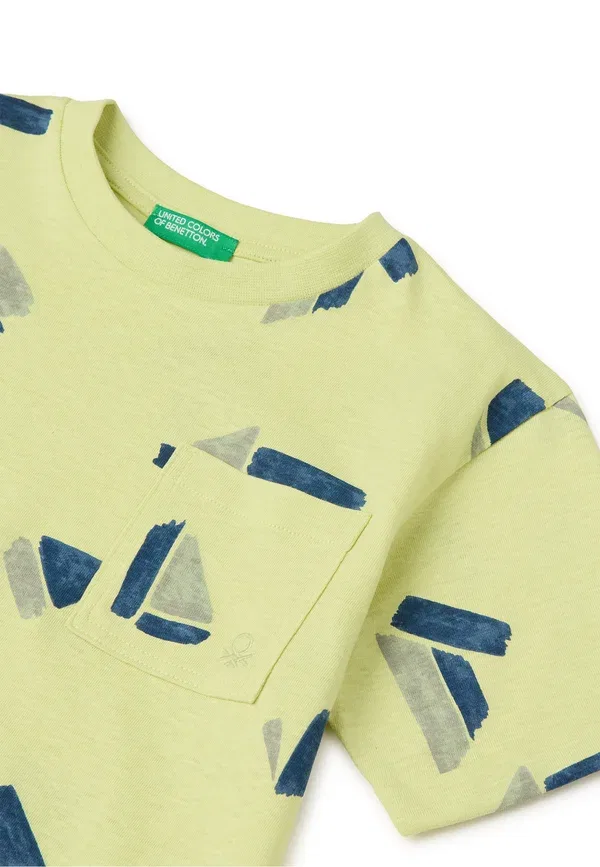 Футболка принтованная United Colors Of Benetton, мультиколор — фото 3