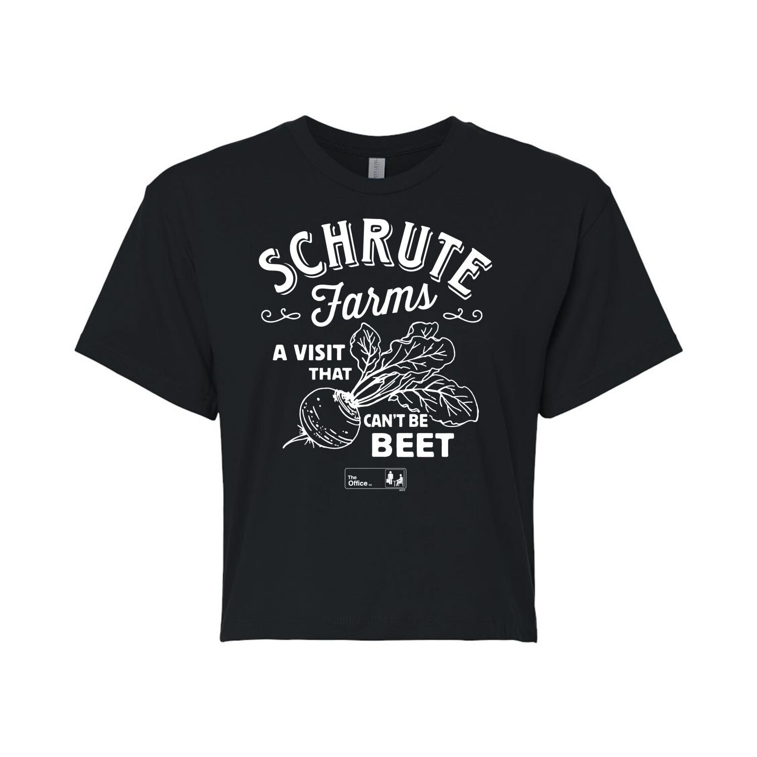 

Укороченная футболка The Office Schrute Farms для юниоров Licensed Character, черный