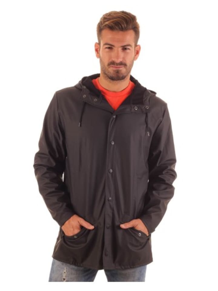 

RAINS Черный дождевик