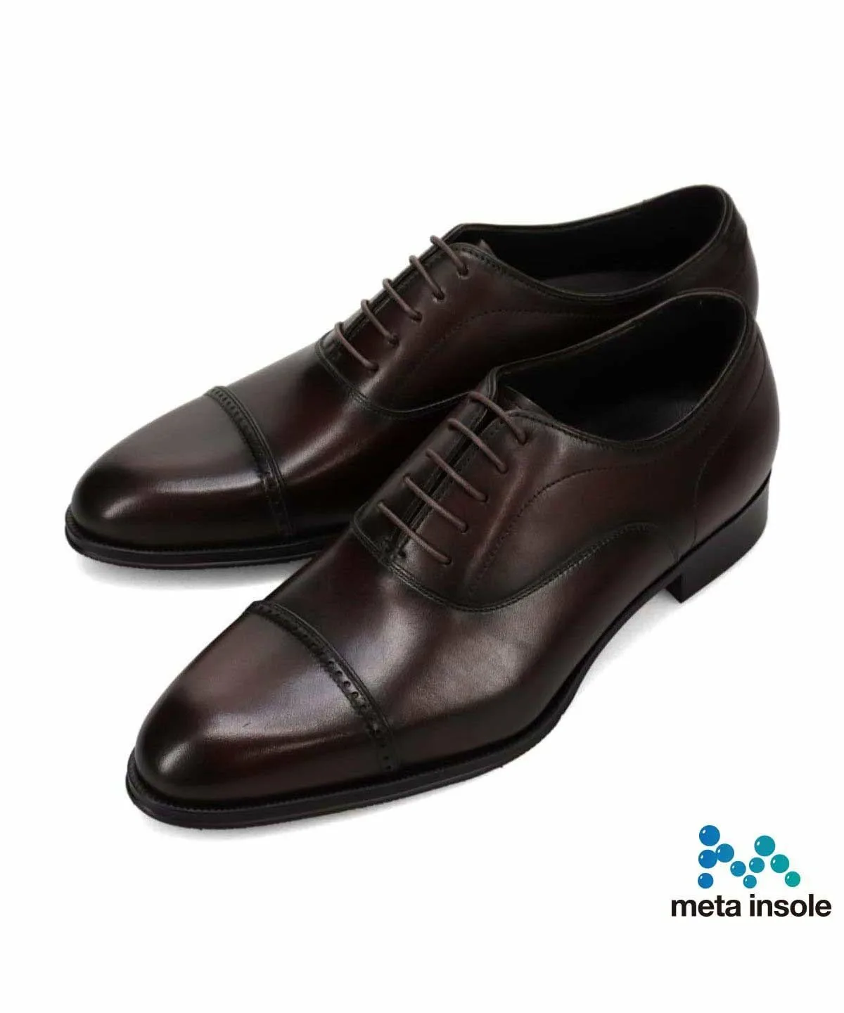 Реабилитационные туфли Madras, туфли Inner Wing Straight Tip Dress Shoes. Madras, Dark Brown — фото 2