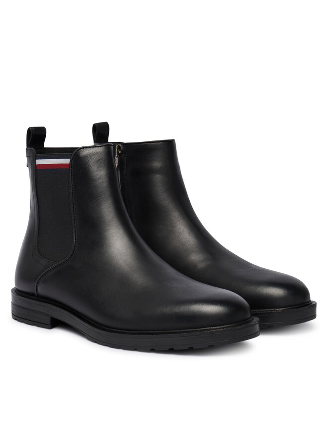 Ботильоны Cleated Hilifger W FM0FM05728 Tommy Hilfiger, черный — фото 2