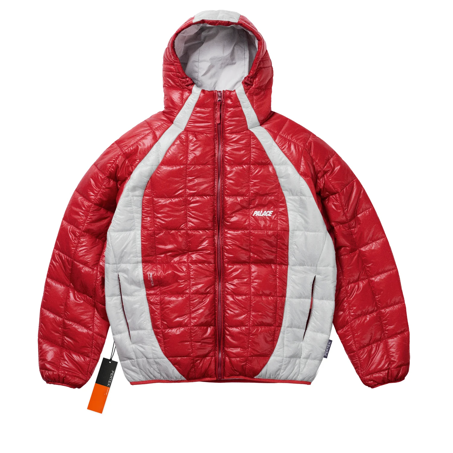 

FW25 DROP2 PERTEX NET PLUS MICROLITE JACKET Куртки и пальто Unisex PALACE, красный wine/серый