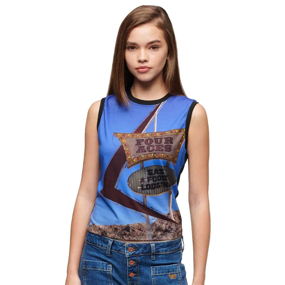

Футболка Superdry Sub Print, синий