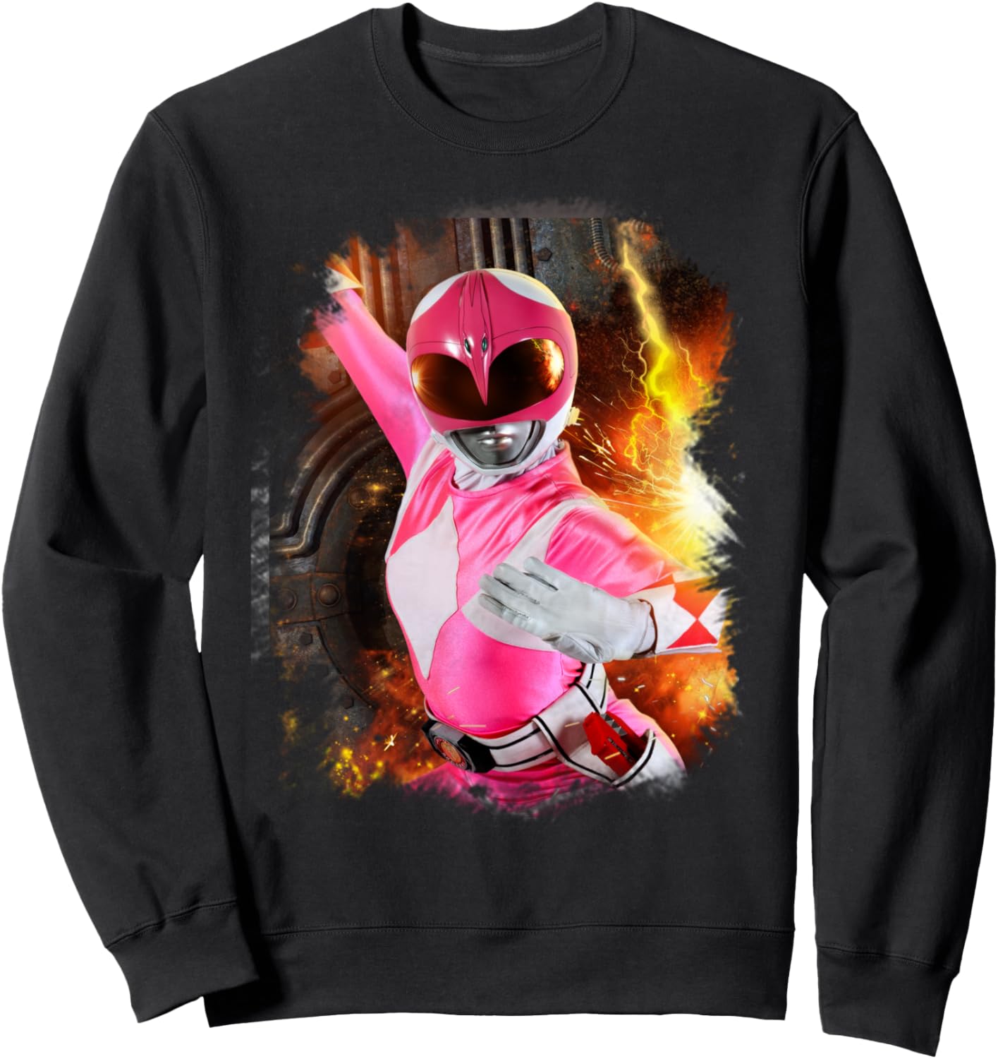 

Толстовка с крупным планом розовых рейнджеров из сериала «Могучие рейнджеры», черная Power Rangers, Черный, Толстовка с крупным планом розовых рейнджеров из сериала «Могучие рейнджеры», черная Power Rangers