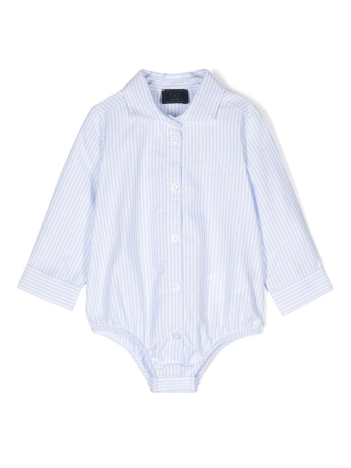 

Fay Kids боди с вышитым логотипом, синий