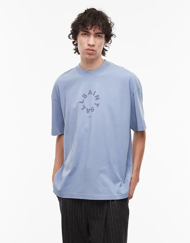 

Синяя футболка AllSaints Tierra