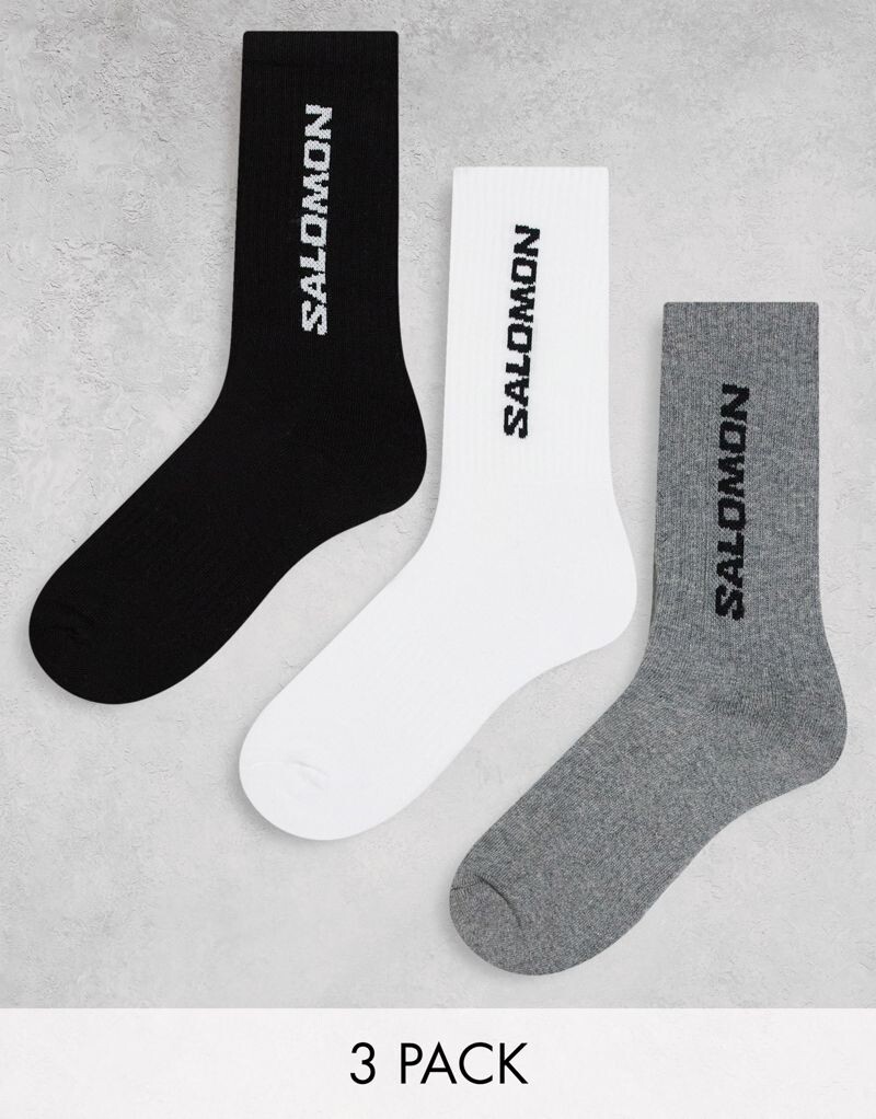 

Три пары разноцветных носков Salomon Everyday Crew