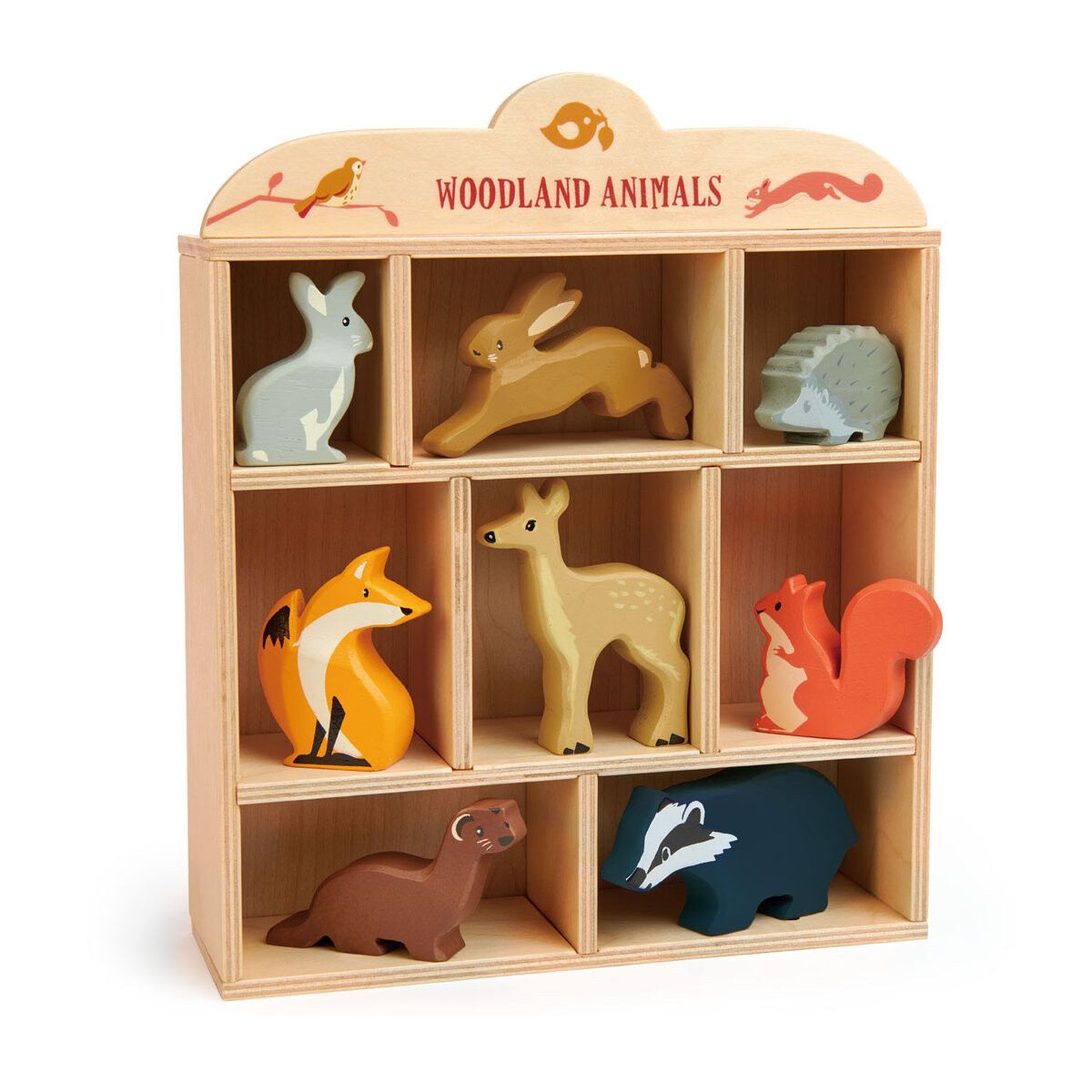 

Деревянные фигурки - Лесные звери, Игрушки из нежных листьев Tender Leaf Toys