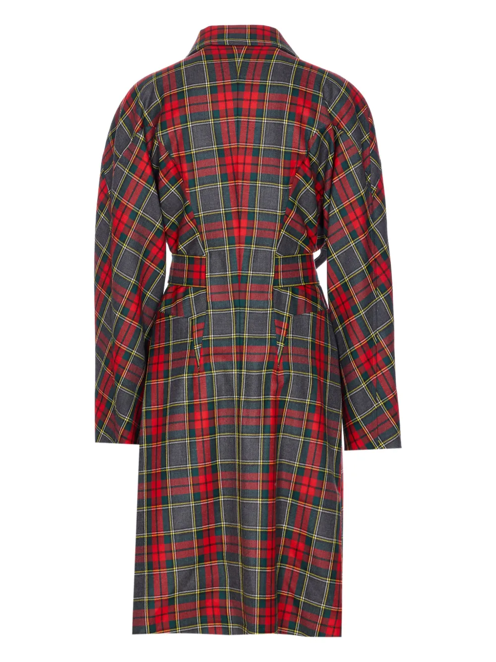 

Клетчатое пальто с поясом Vivienne Westwood, красный