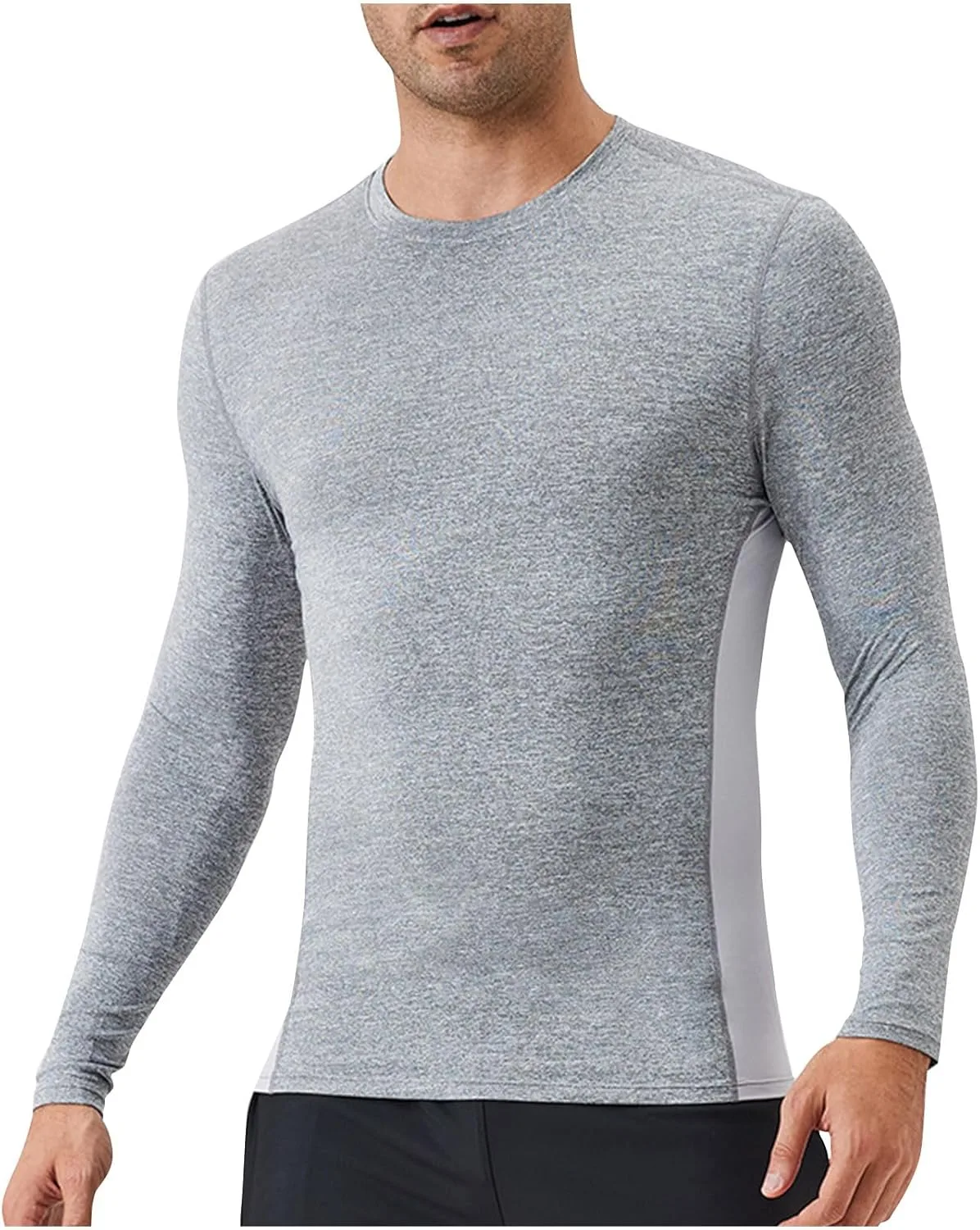 

Мужская футболка для тренировок с длинным рукавом Slim Fit, легкая, быстросохнущая