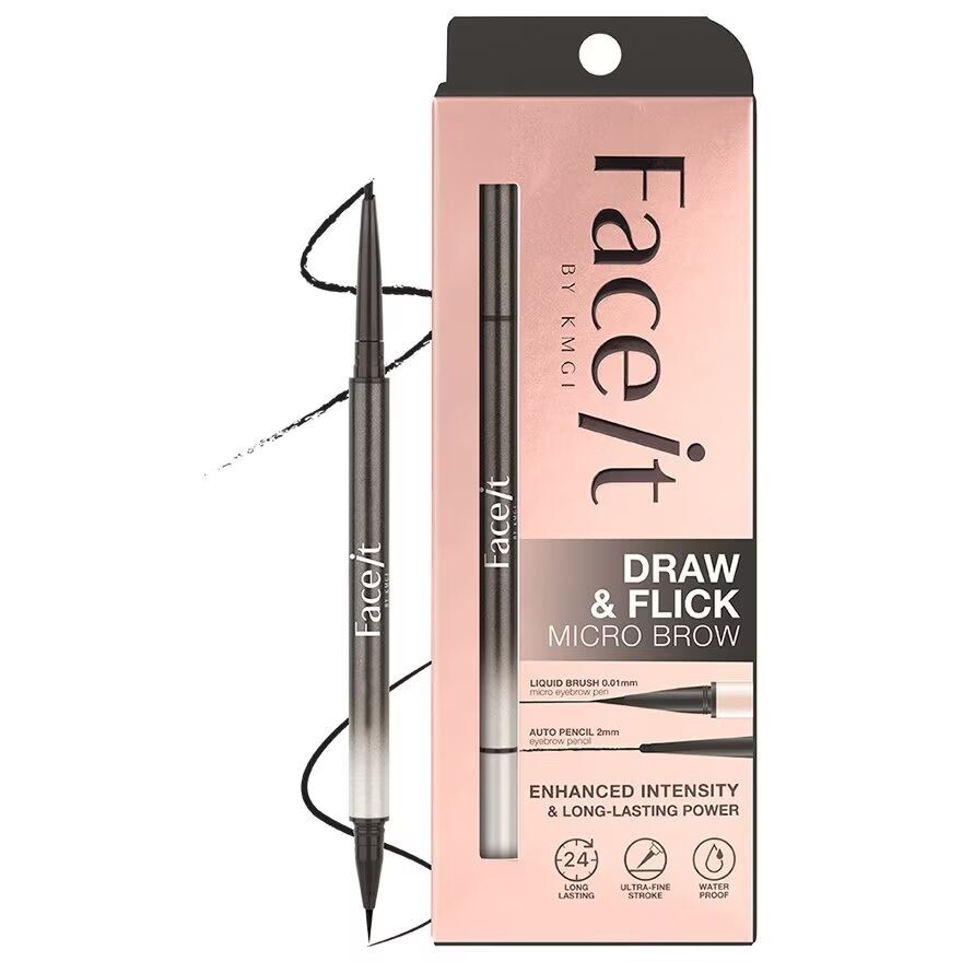 

Face It Draw And Flick Micro Brow 0,4 г. 04 Каменно-серый, Stone Gray