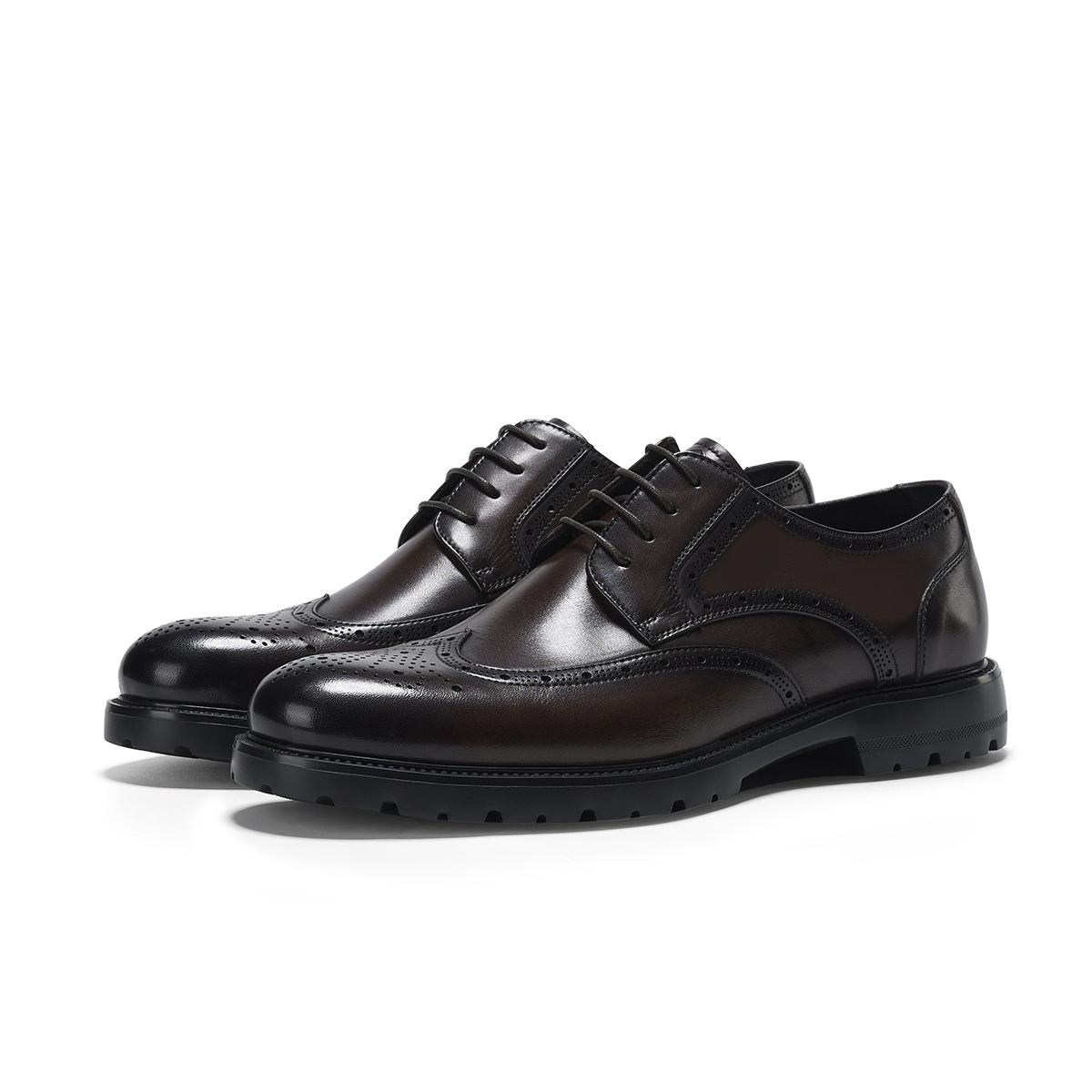 

HALEBOSS Мужские туфли для костюма низкие черные/коричневые кофейные, цвет Coffee