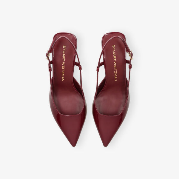 Туфли-лодочки Stuart Weitzman лакированные с ремешком, мультиколор — фото 2