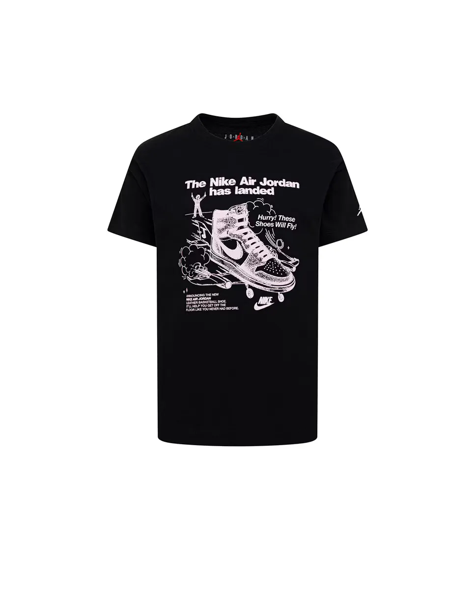 

Футболка с коротким рукавом Jordan Air Graphic для девочек, чёрный