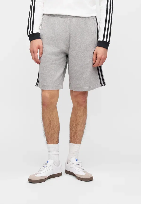 Шорты Adidas Originals, средне-серый меланж/черный — фото 3