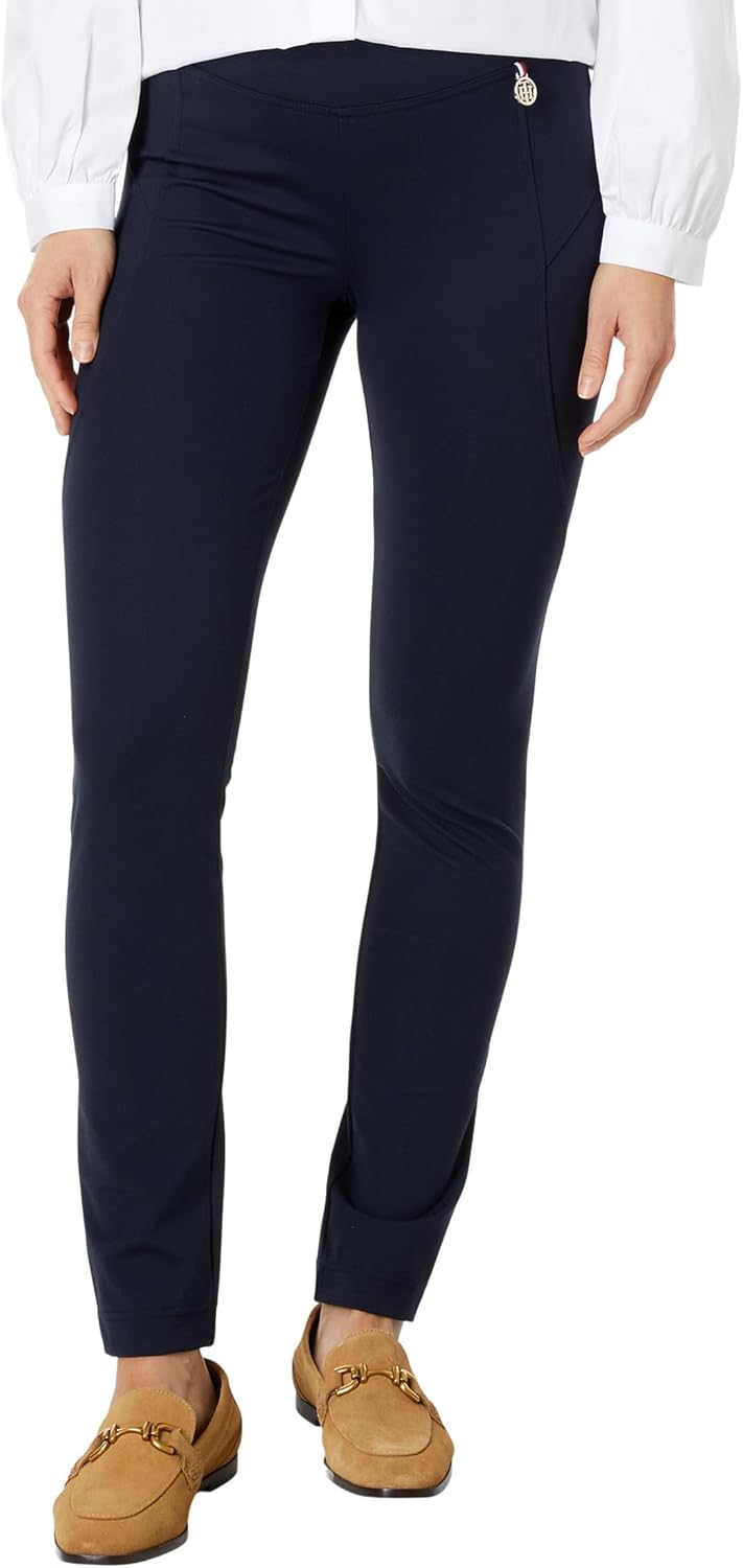 

Tommy Hilfiger Women's Curvd Seam Ponte Pnt, Sky Captain