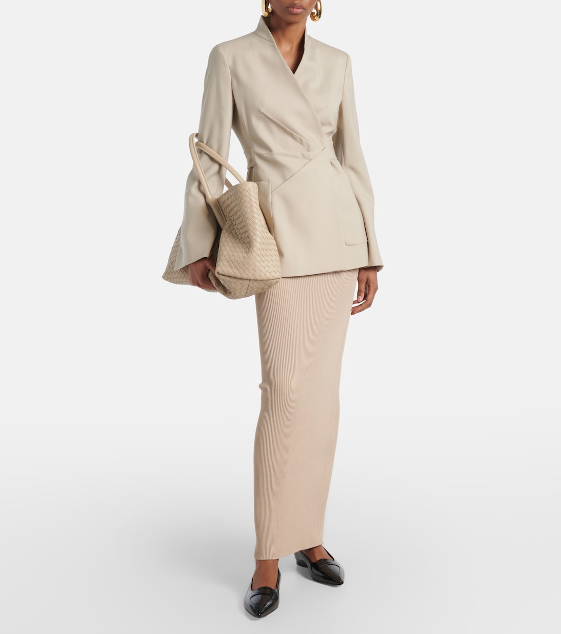 Юбка макси Aprile1234 из крепа с высокой талией Max Mara, Solido — фото 2