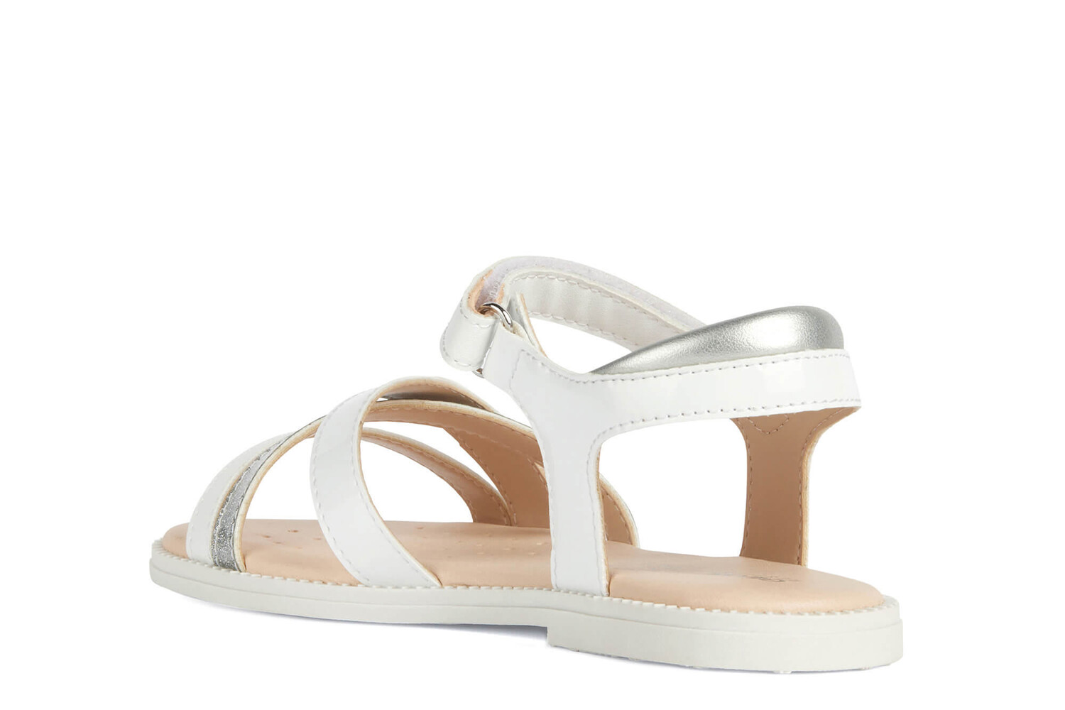 Сандалии с регулируемыми ремешками j Sandal karly Girl Geox, белый — фото 4