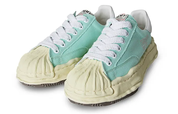 Кроссовки MIHARA YASUHIRO Skateboarding Shoes Unisex Low-top Light Blue, голубой — фото 3