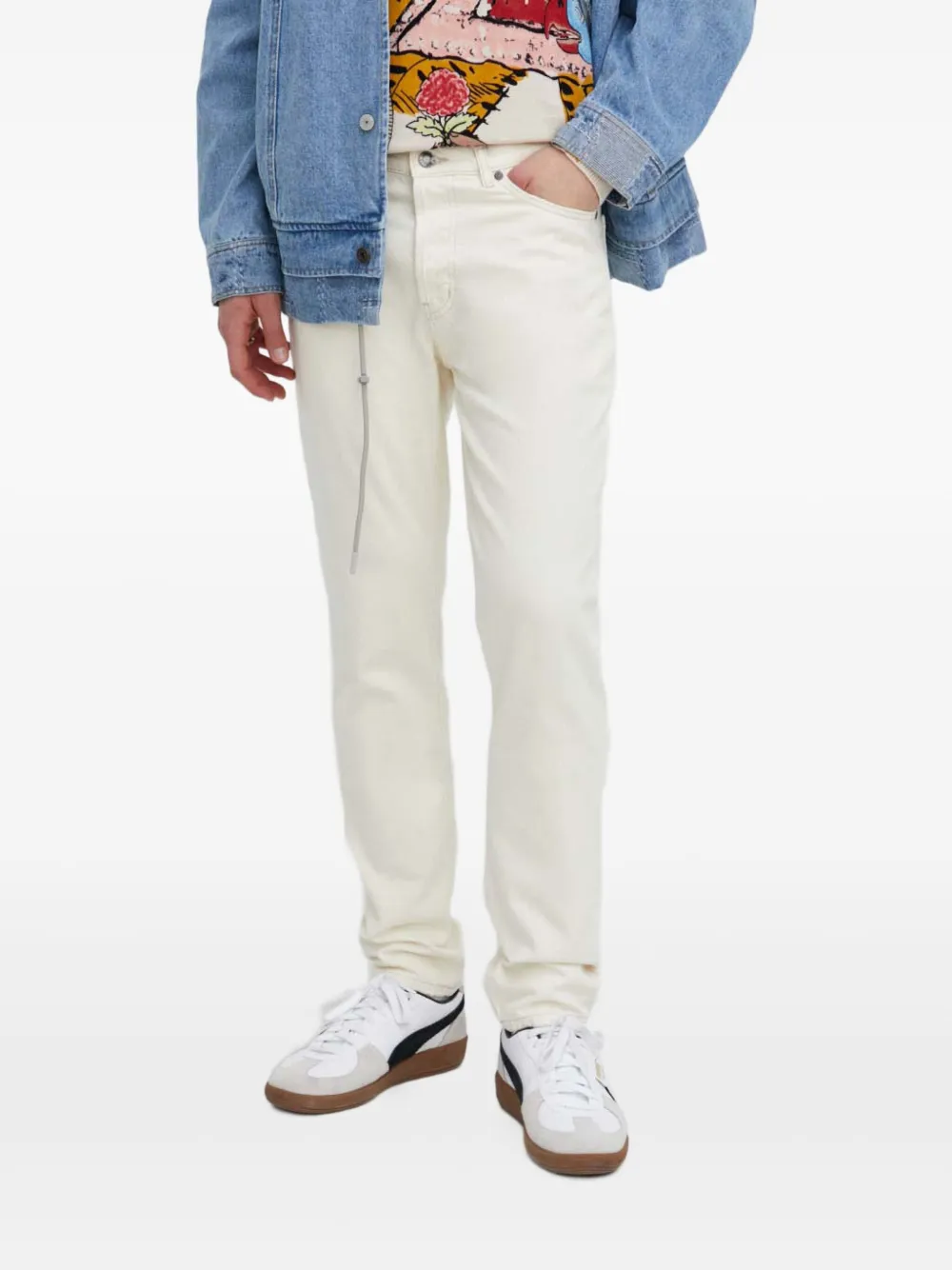 

Джинсы из хлопка Hugo, белый