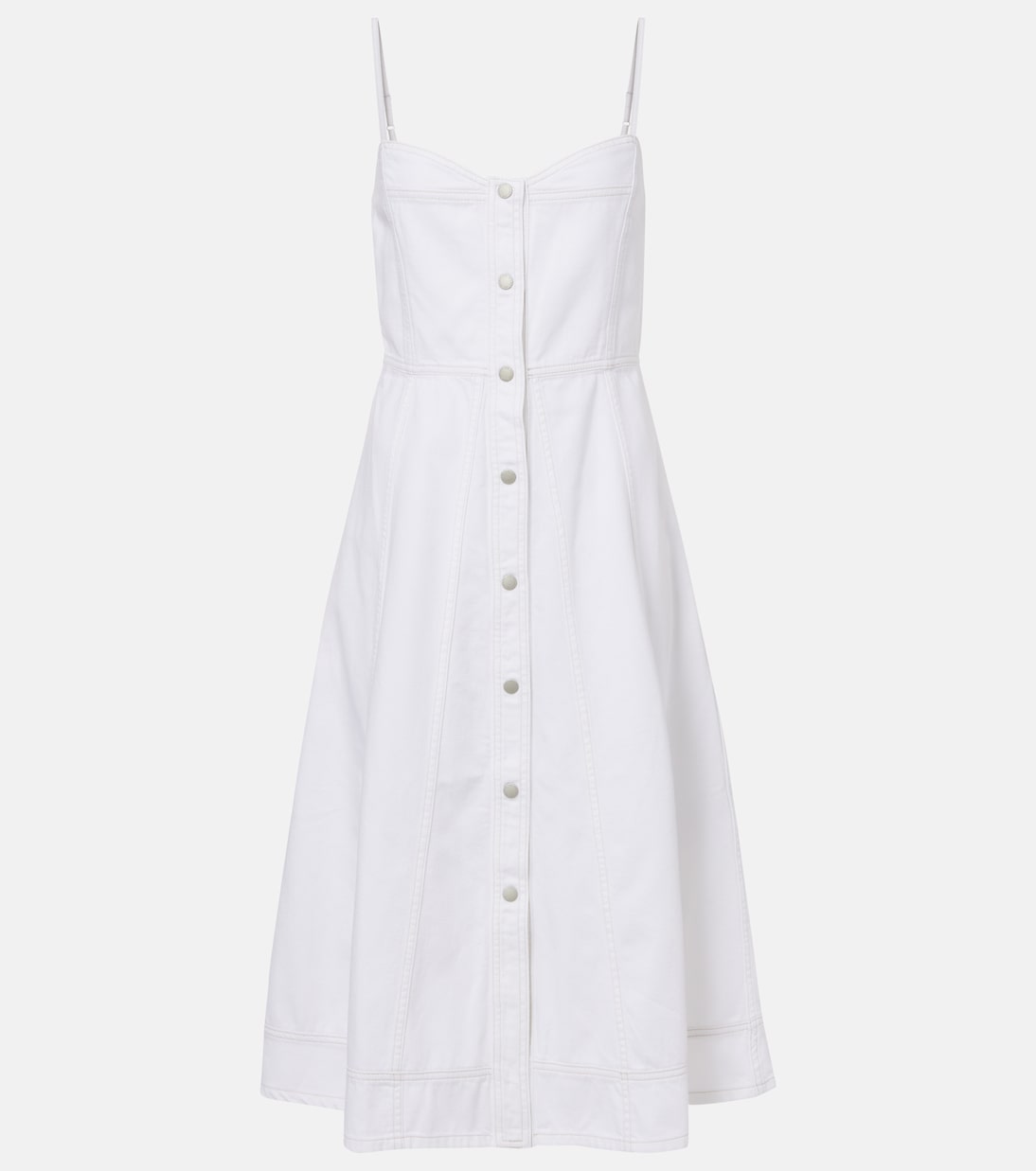 

Джинсовое платье миди Saint Raphael AG Jeans, Optic White