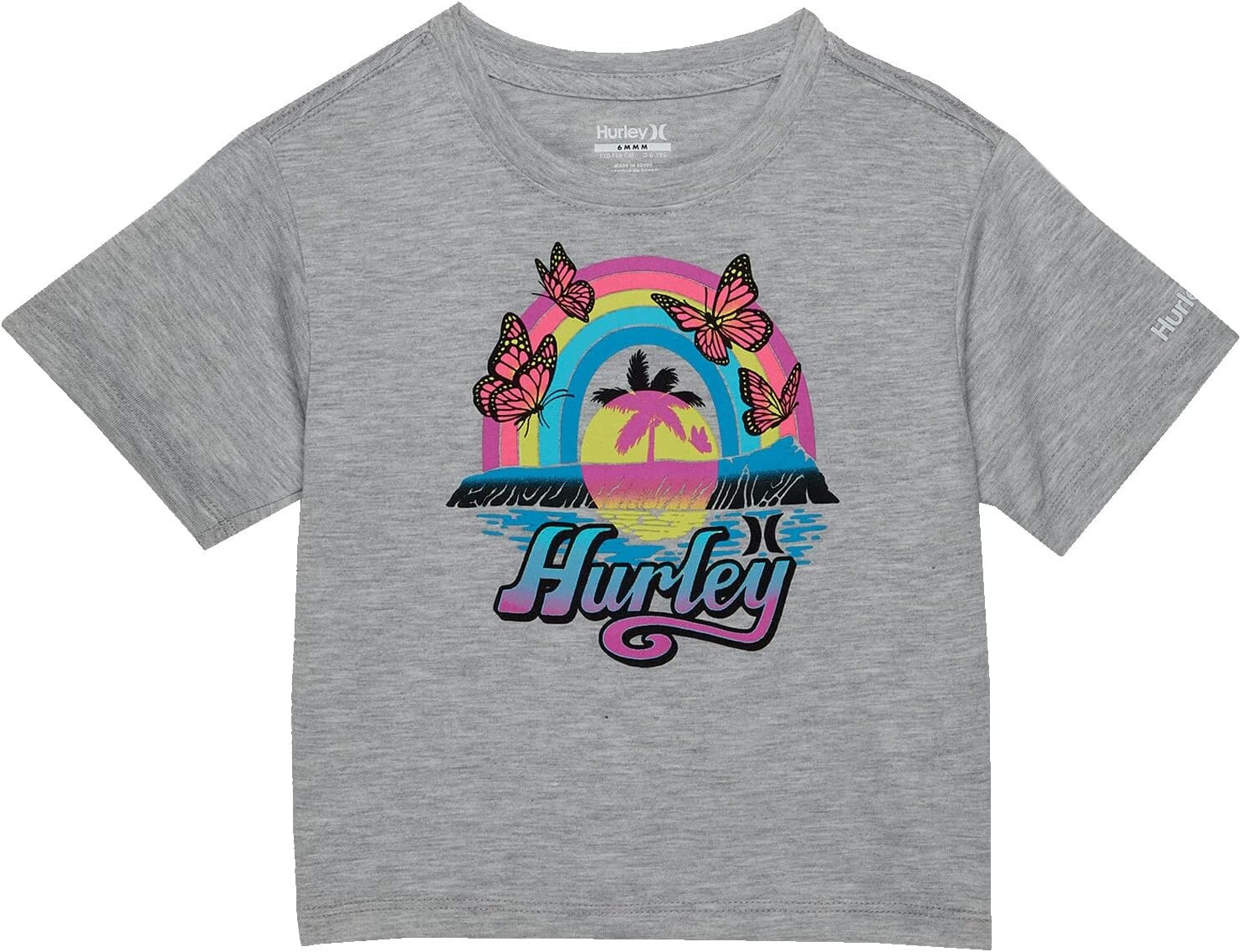 

Футболка Hurley Butterflies Tee, цвет Grey Heather