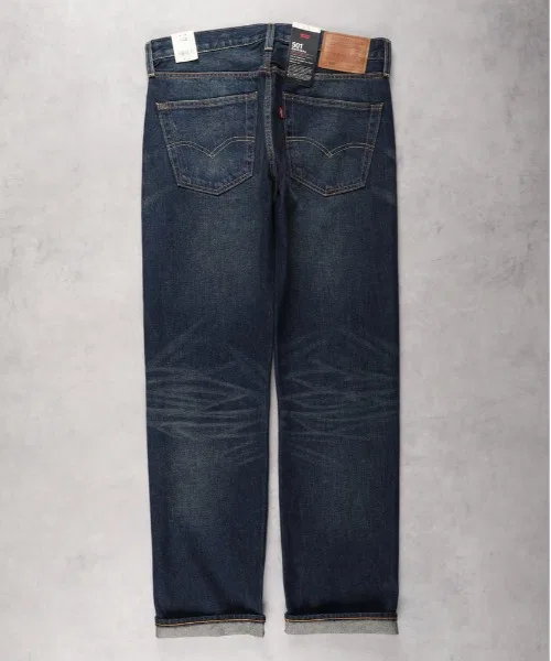 【Levi's】Джинсы "501" из денима с кромкой, оригинальные прямые — фото 3