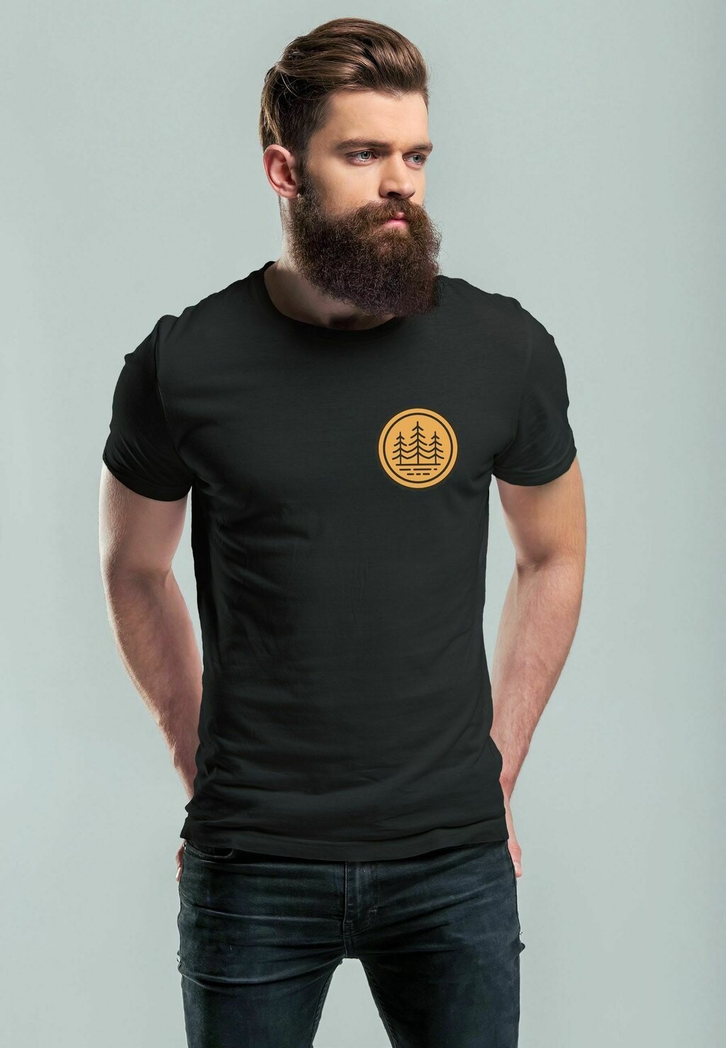 

Футболка с принтом WALD BÄUME BADGE NATURLIEBHABER OUTDOOR FASHION STREETSTYLE Neverless, цвет schwarz