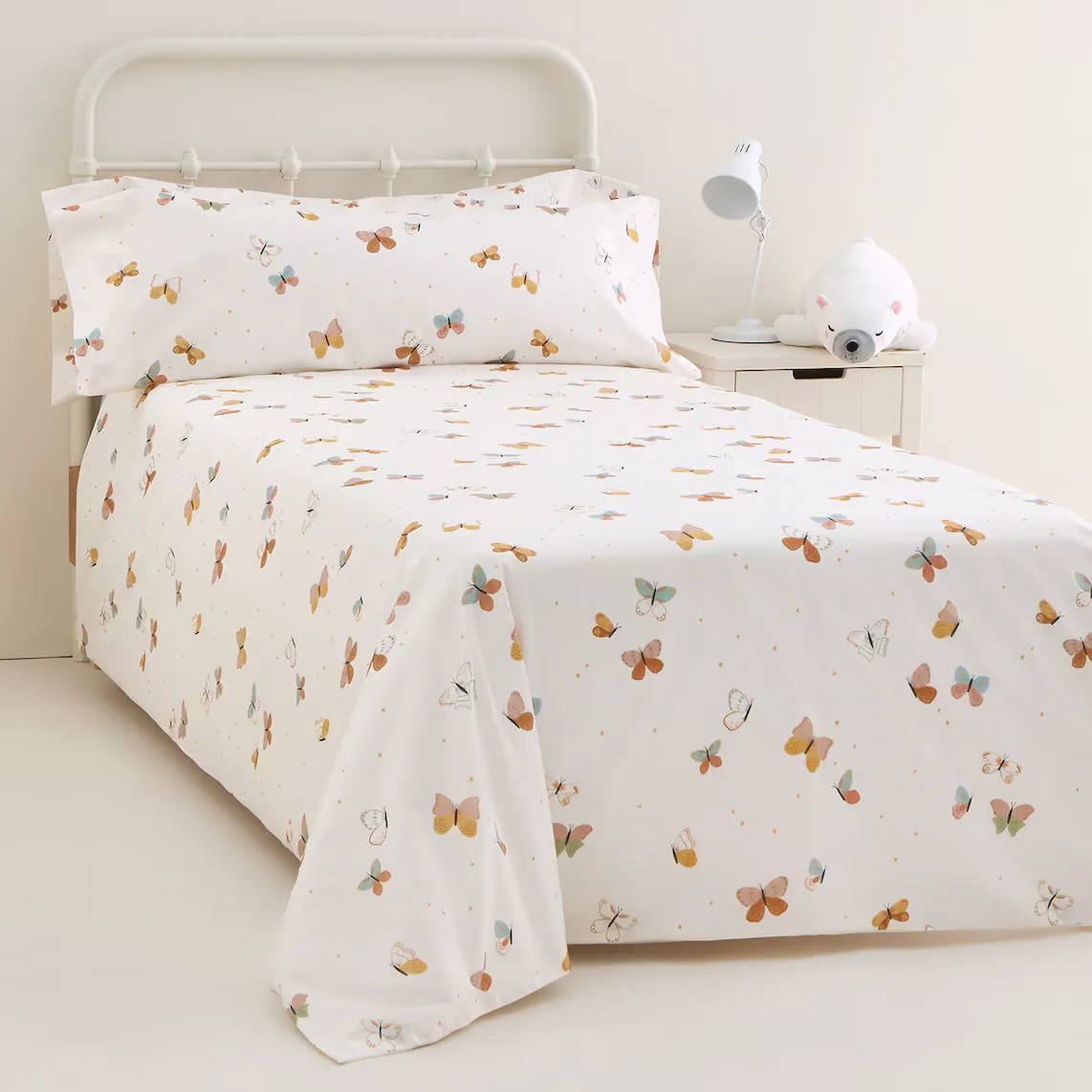 

Комплект пододеяльников Mini Home Butterflies из хлопка - El Corte Inglés, разноцветный