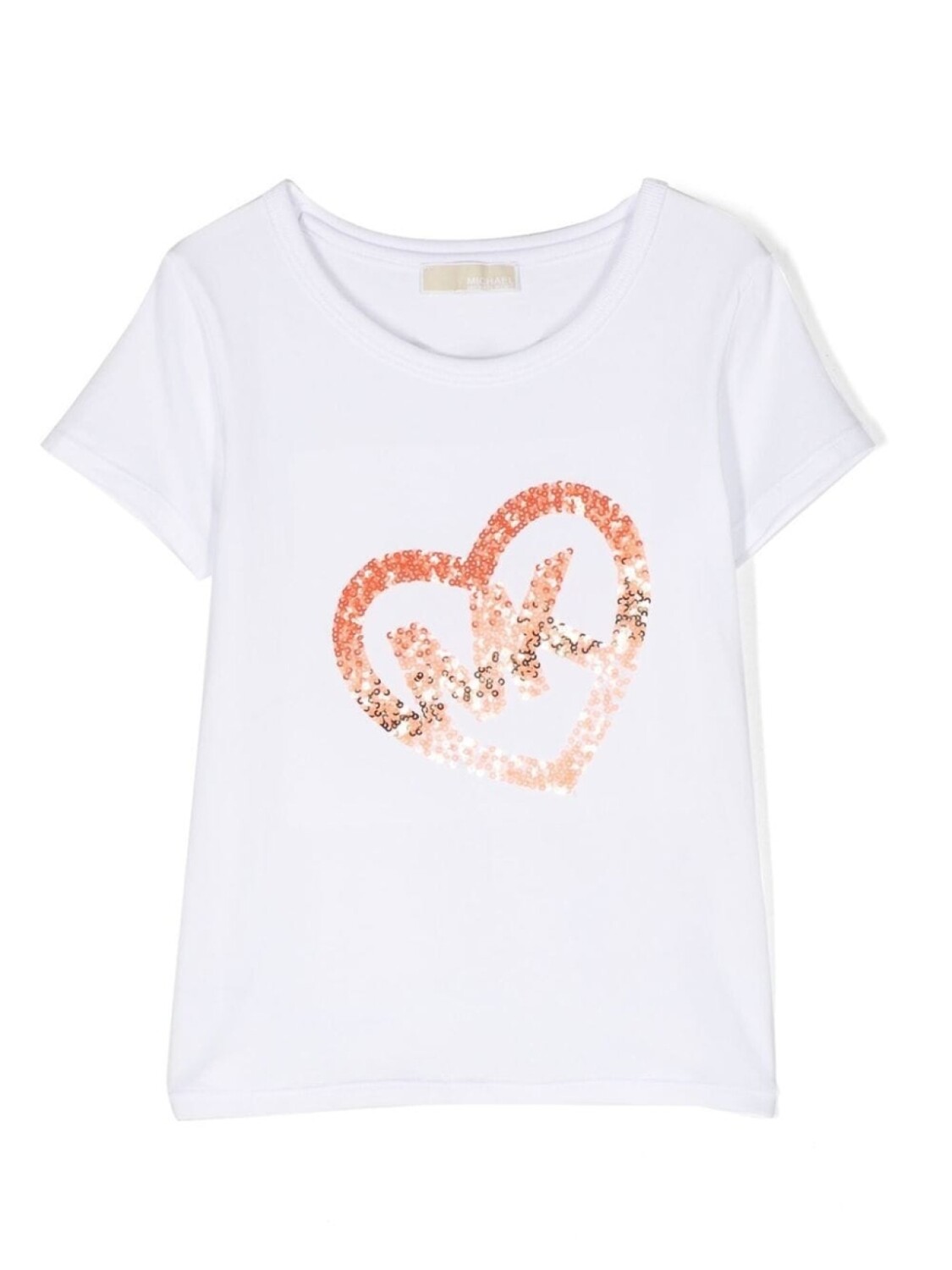 

Michael Kors Kids футболка с пайетками, белый