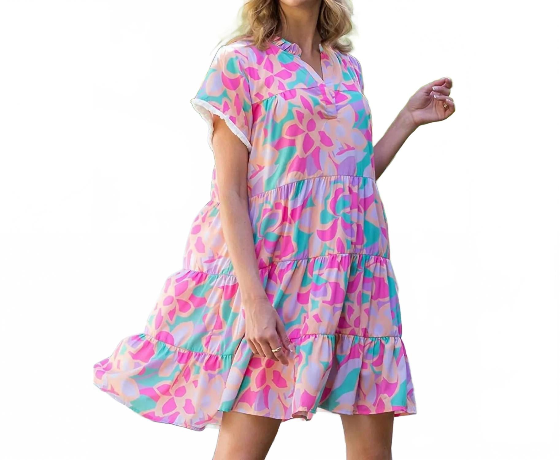 

Платье Ayala Multicolor в розовом цвете THML