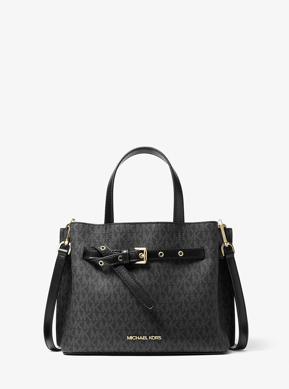 

Маленькая сумка-портфель Emilia с логотипом Michael Kors, черный