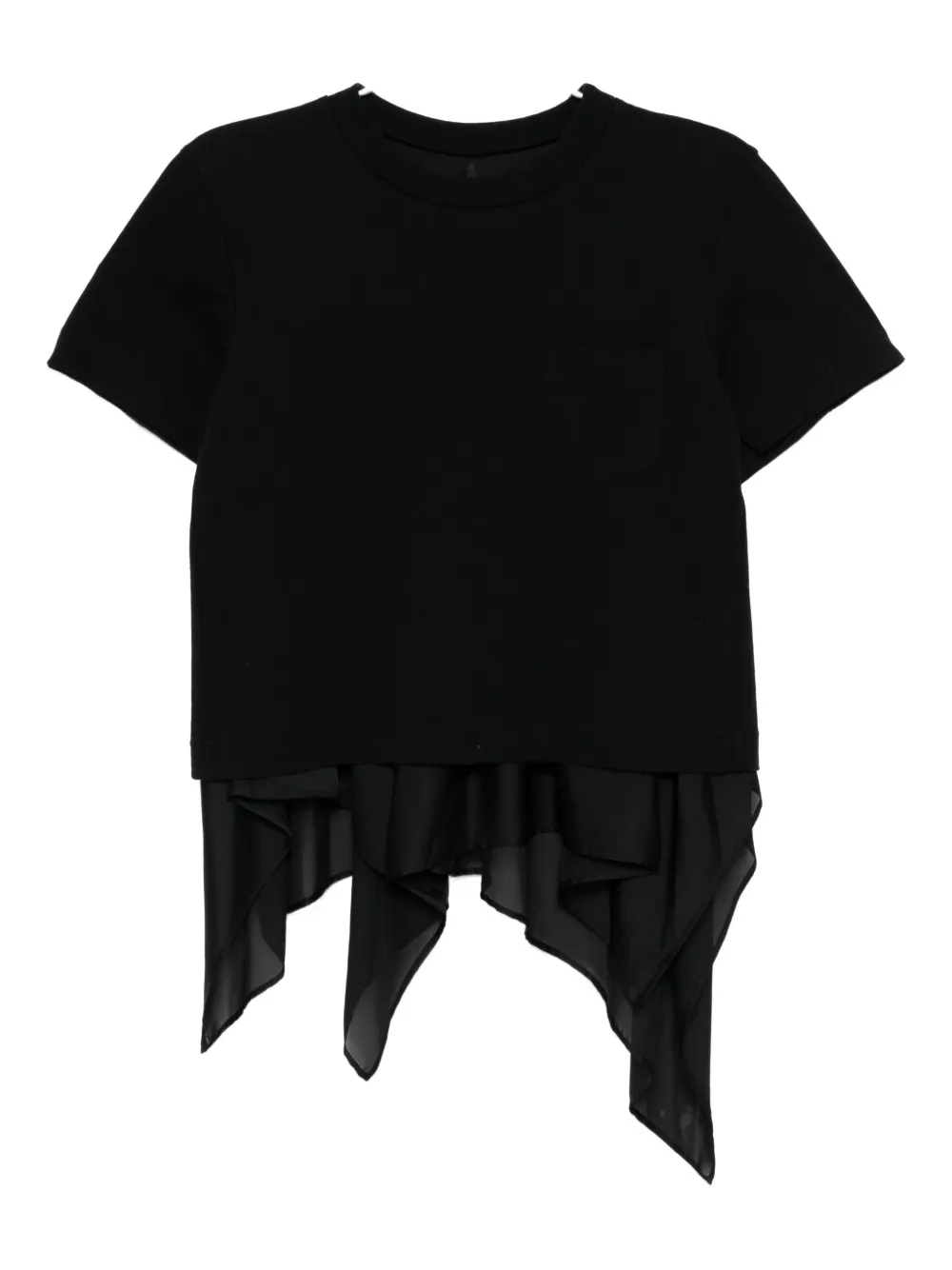 

Многослойный топ SACAI, черный
