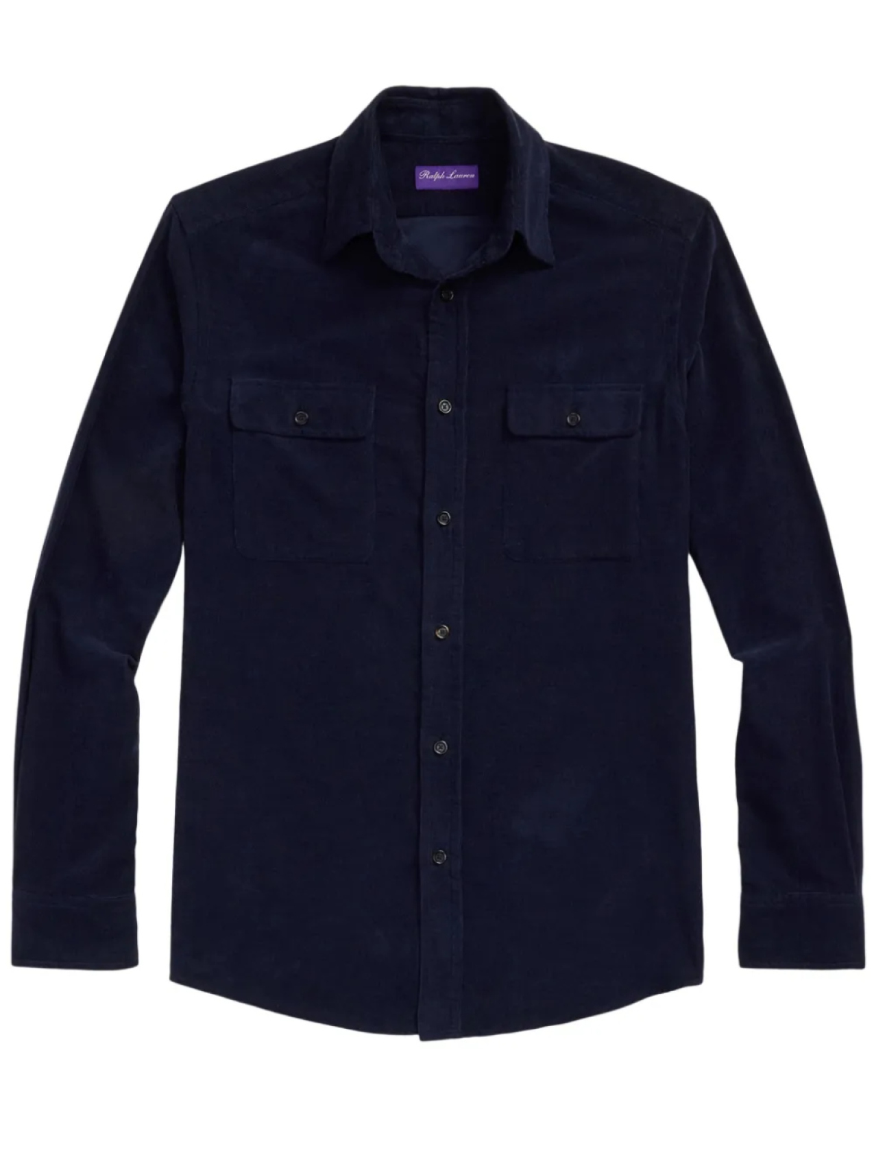 

Рубашка из вельвета Ralph Lauren Purple Label, синий
