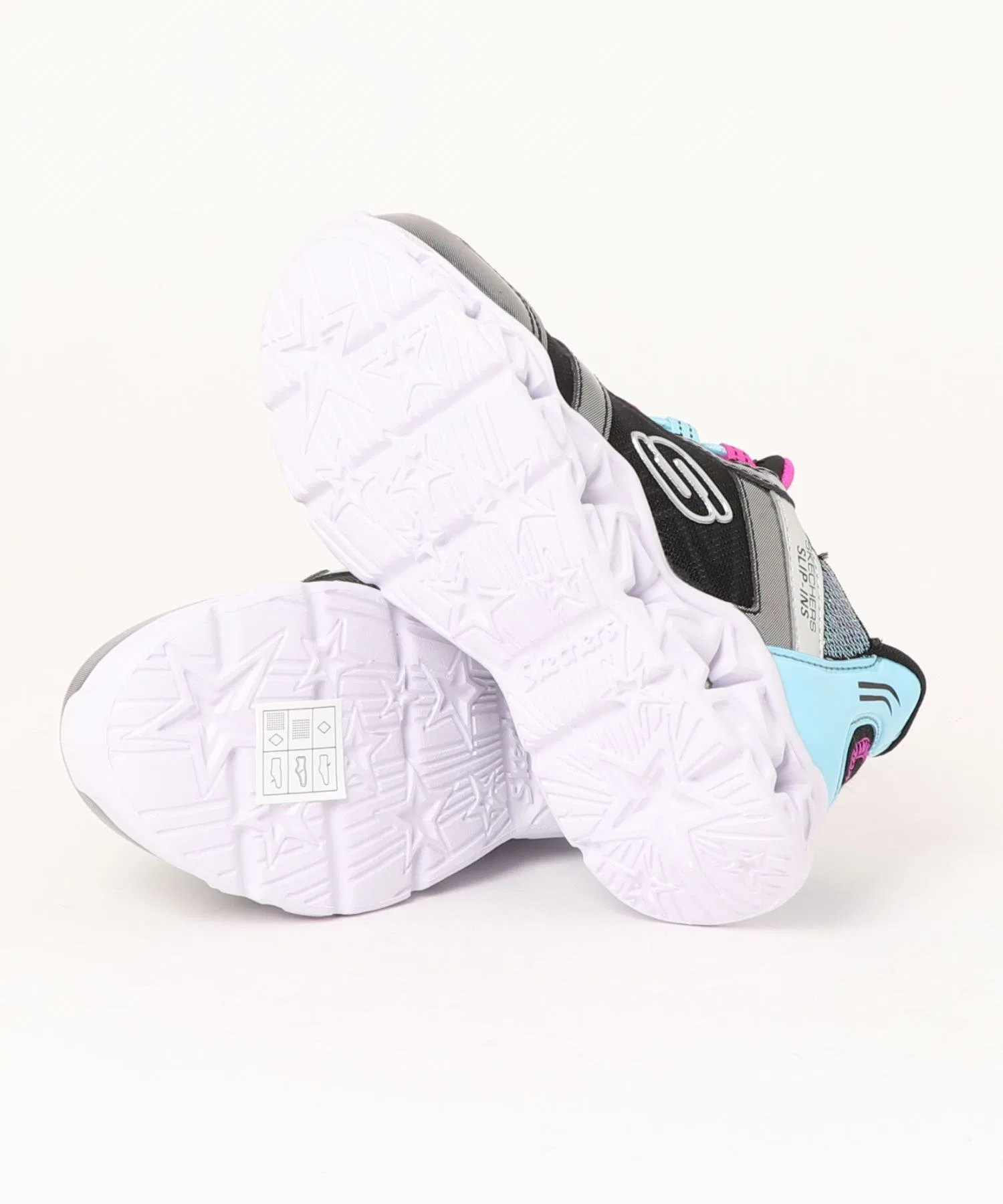 Детские кроссовки SKECHERS GALAXY LIGHTS - BRIGHT COSMIC чёрные — фото 3