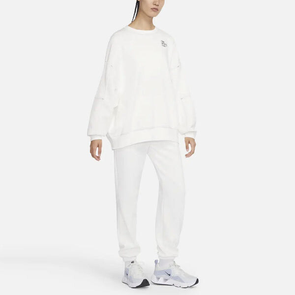 Свитер ss22 sportswear athletic club printing fleece round-neck swea white Nike, белый — фото 3