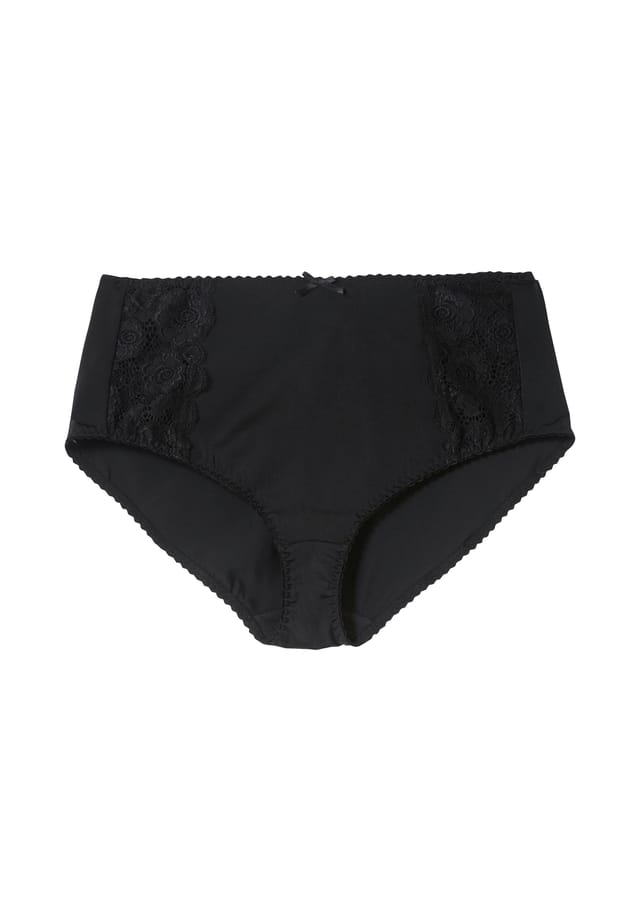 

Трусики-Брифы с слегка прозрачным кружевом Sheego, черный