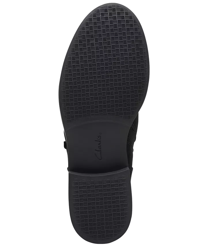 Женские ботильоны Camzin Pace с рюшами и молнией Clarks, черный — фото 2