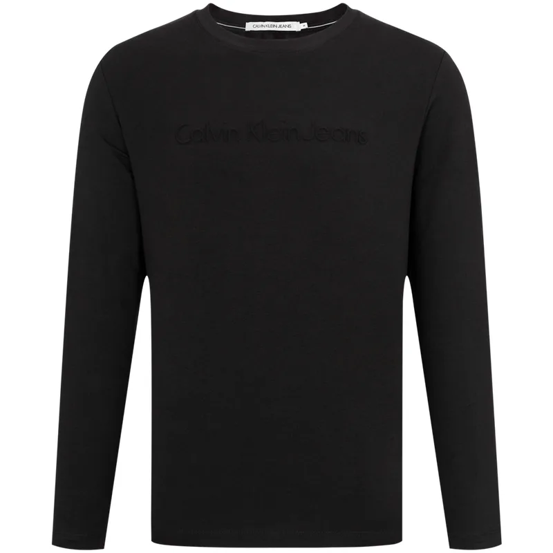 Футболка мужская с круглым вырезом умеренного прямого кроя Calvin Klein, BEH-Black