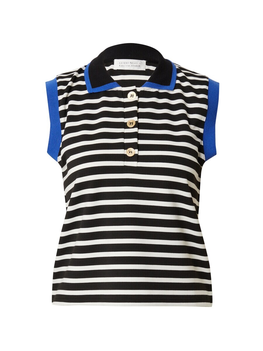 

Рубашка поло Guido Maria Kretschmer Women Shirt Christin, черный/белый