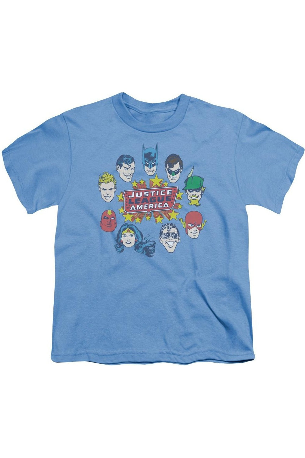

Футболка с коротким рукавом Justice Head Circle для детей DC Comics Gildan, синий