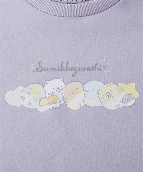 Свитшот детский Sumikko Gurashi принт, лавандовый — фото 4