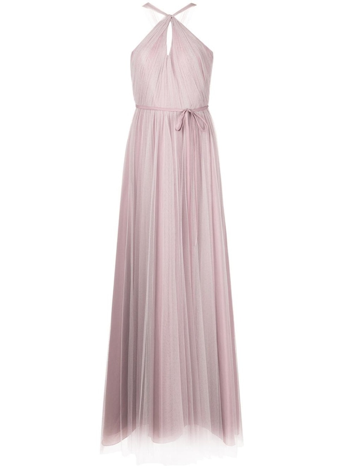 

Marchesa Notte Bridesmaids платье с вырезом халтер и сборками, фиолетовый