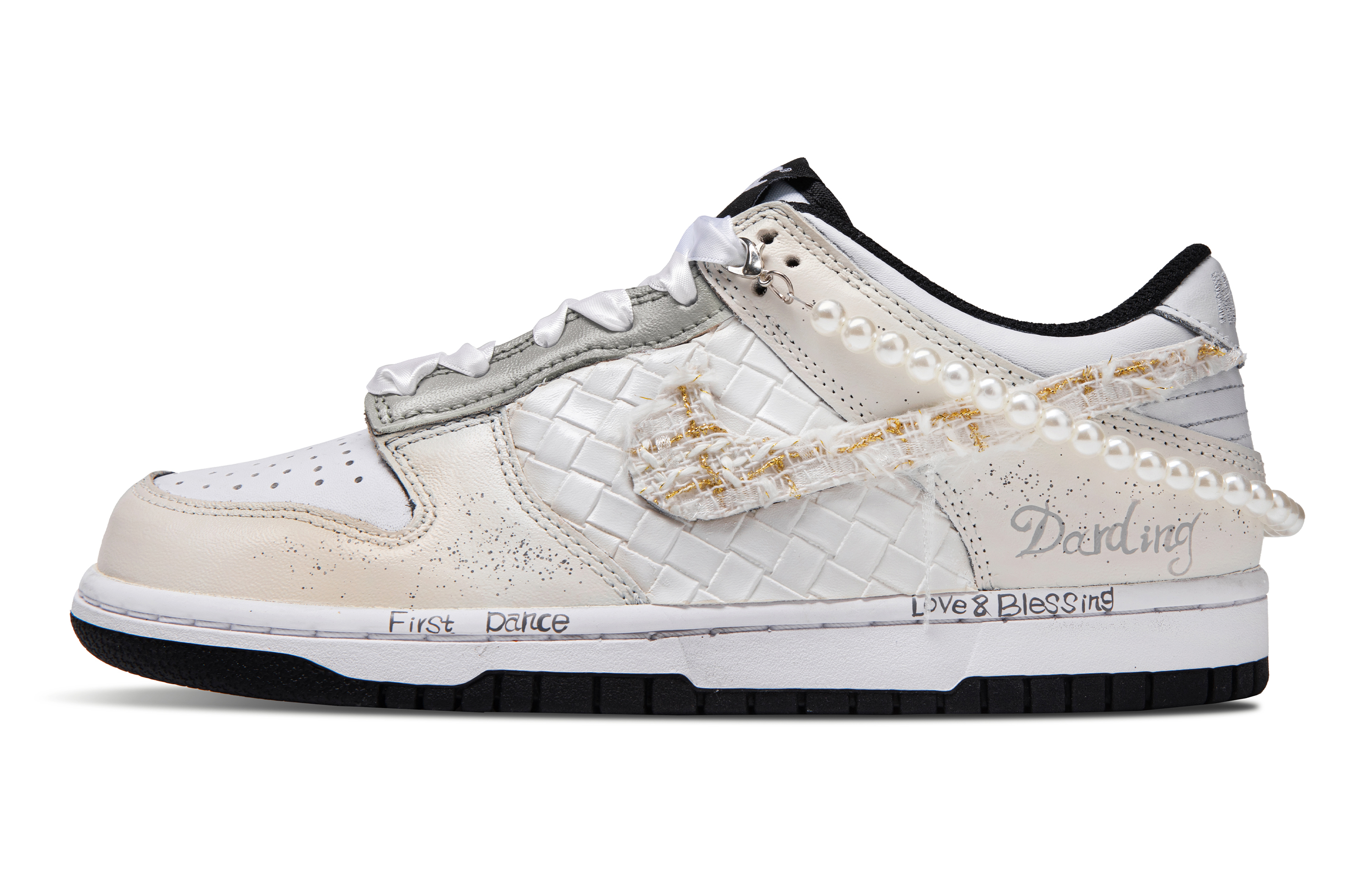 

Детские скейтерские кроссовки Dunk Grade School Nike, бежевый/желтый